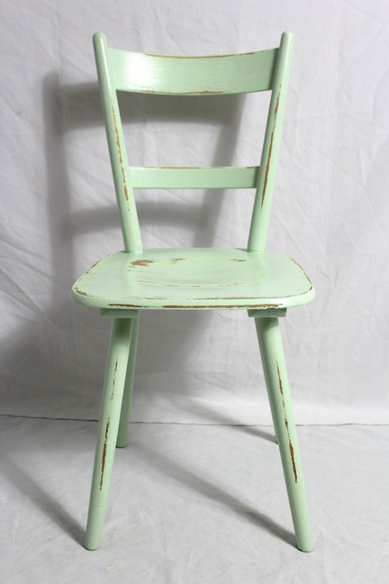 4 Stk. Shabby Stühle Esszimmerstuhl Küchenstühle bunt Vintage Landhaus