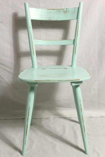 Shabby Stuhl Küchenstuhl/Holzstuhl mint grün Vintage Landhaus Shabby