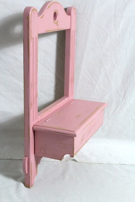 Shabby Holz Regal Wandregal fuchsia rosa Shabby Chic Vintage Landhaus